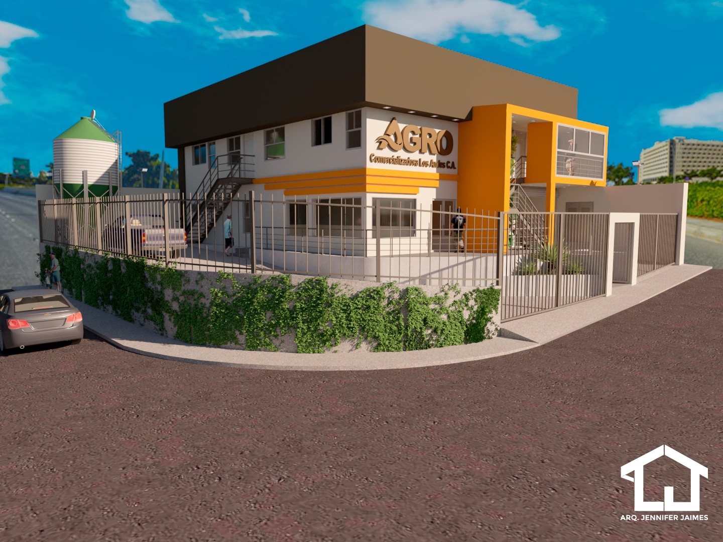 Fachada Agro Comercializadora Los Andes - Arq. Jennifer Jaimes