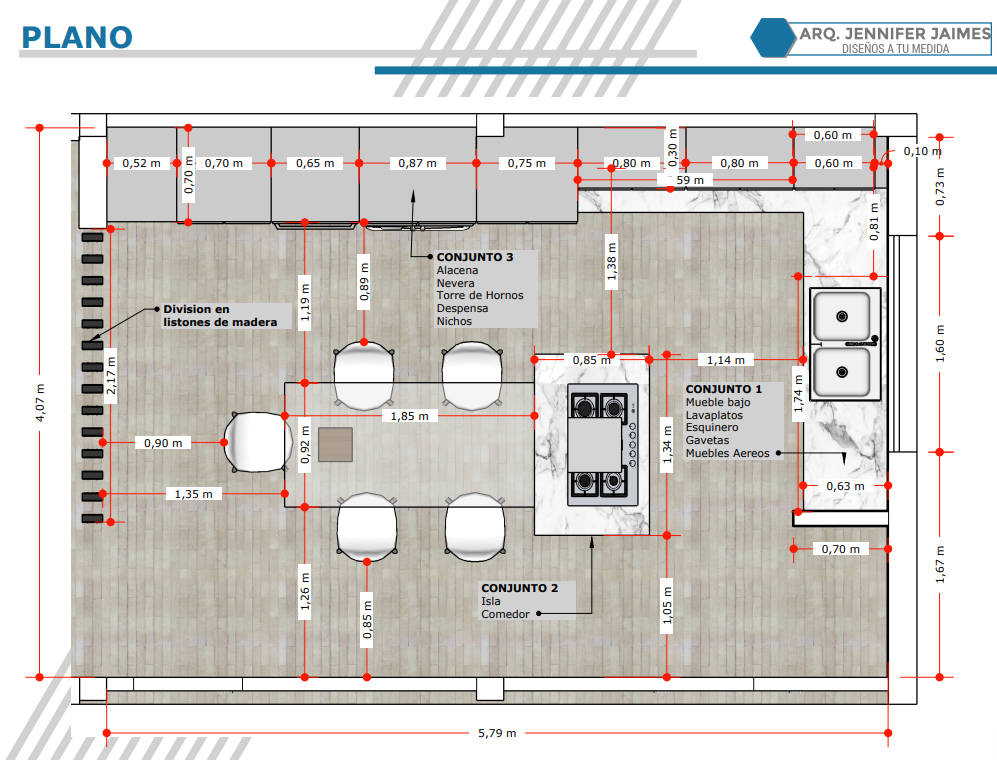 plano cocina tariba